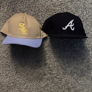 New Era Black and Tan Caps